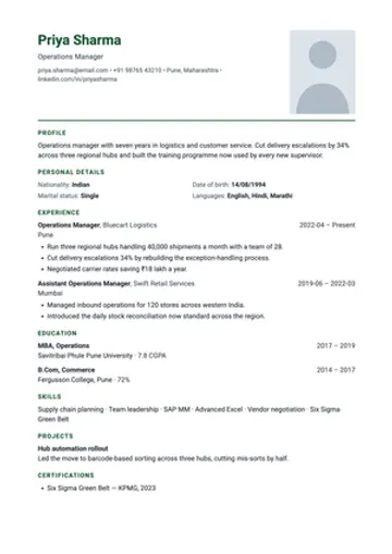 Gulf CV resume template: UAE, Saudi and Qatar: passport photo, nationality and languages, as employers there expect.