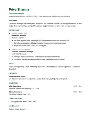 Journey resume template: A timeline of roles, for a career with a clear climb.