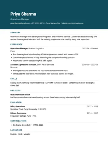 Masthead resume template